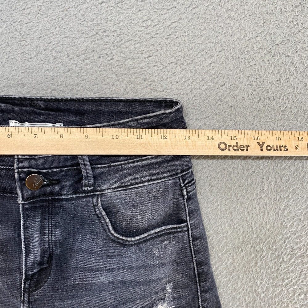Kancan Denim Shorts Womens‎ 0/25 Kurvy Ultra High Rise Stretchy Distressed Curvy - Picture 7 of 13